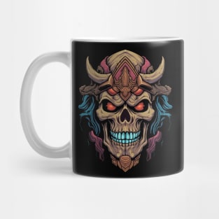 80s Style Villian Skull Mug